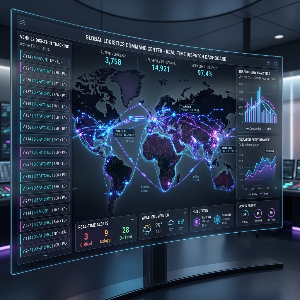 Real-time Logistics Web Application - case study